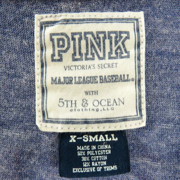 PINK Victoria's Secret Boston Red Sox Gray Short Sleeved T-Shirt XS - Picture 5 of 6